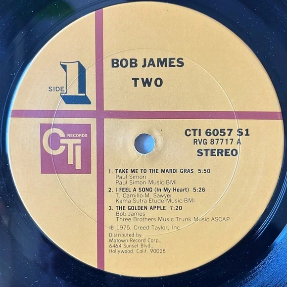 Bob James - “Two” Vinyl LP (OG Press) - Picture 4 of 5